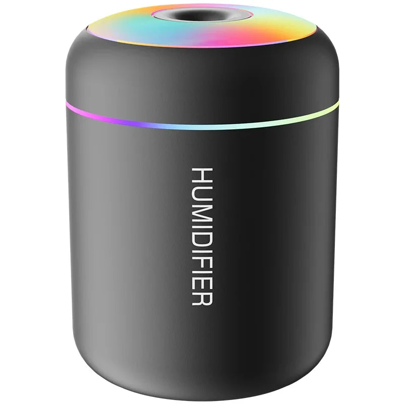 Mini USB Air Humidifier & LED Aroma Diffuser – For Home, Car & Bedroom