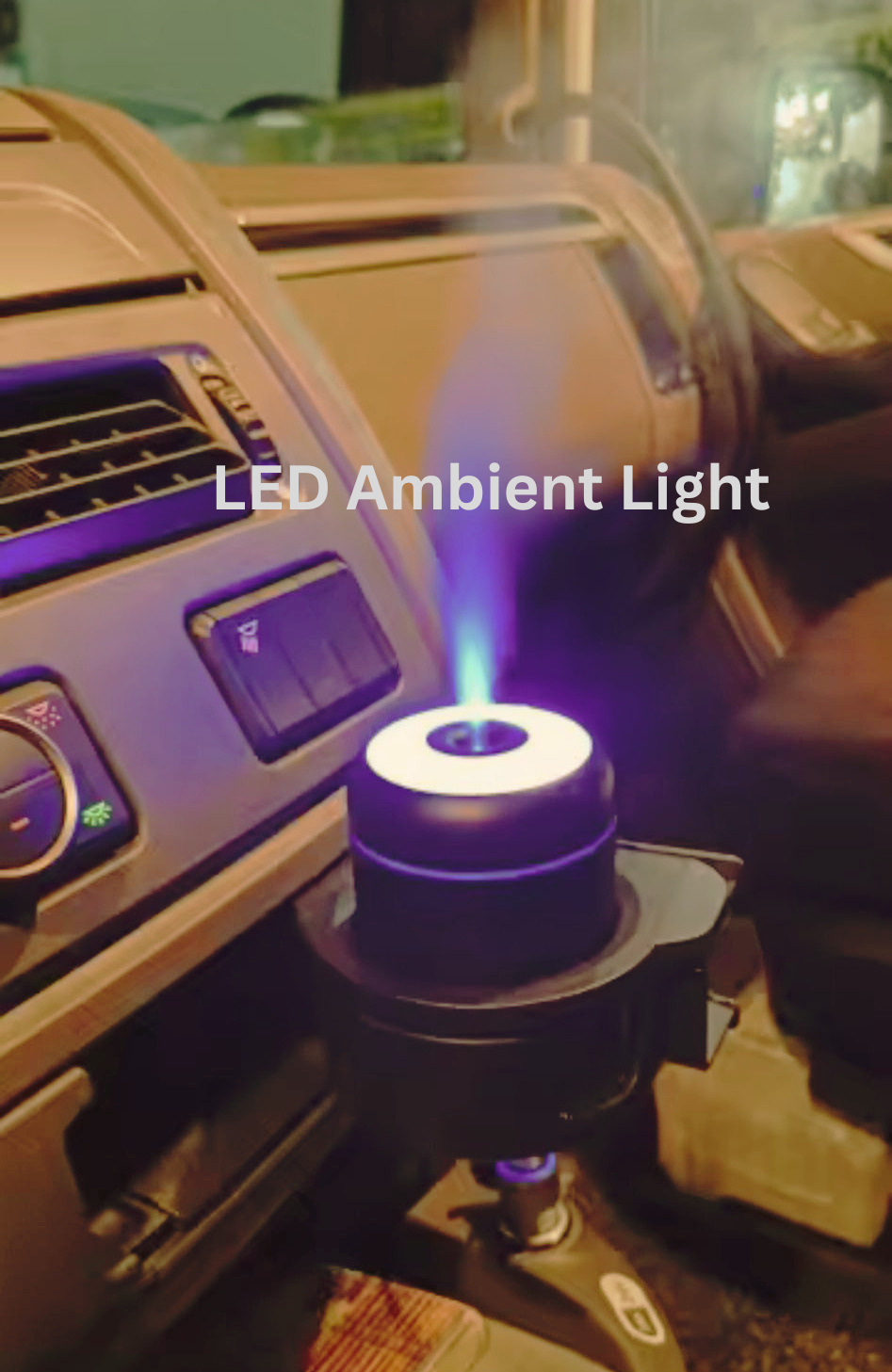 Mini USB Air Humidifier & LED Aroma Diffuser – For Home, Car & Bedroom